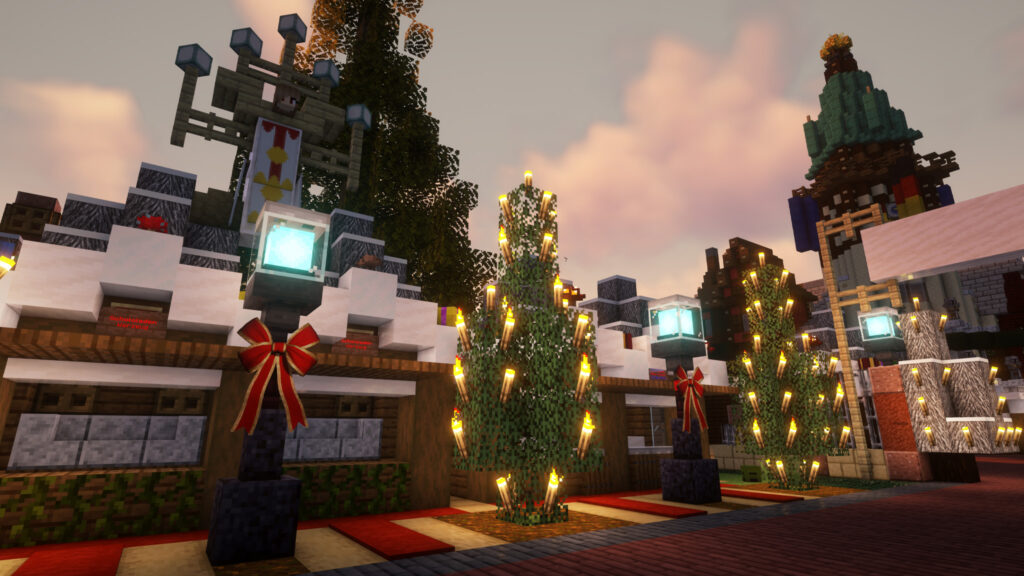 Marché de Noël Minecraft