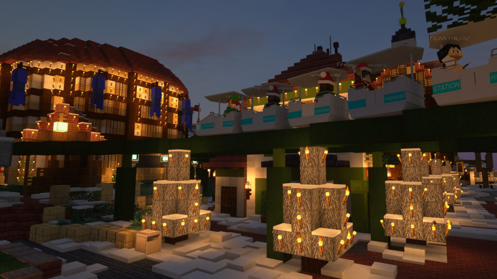 Monorail Winter Minecraft